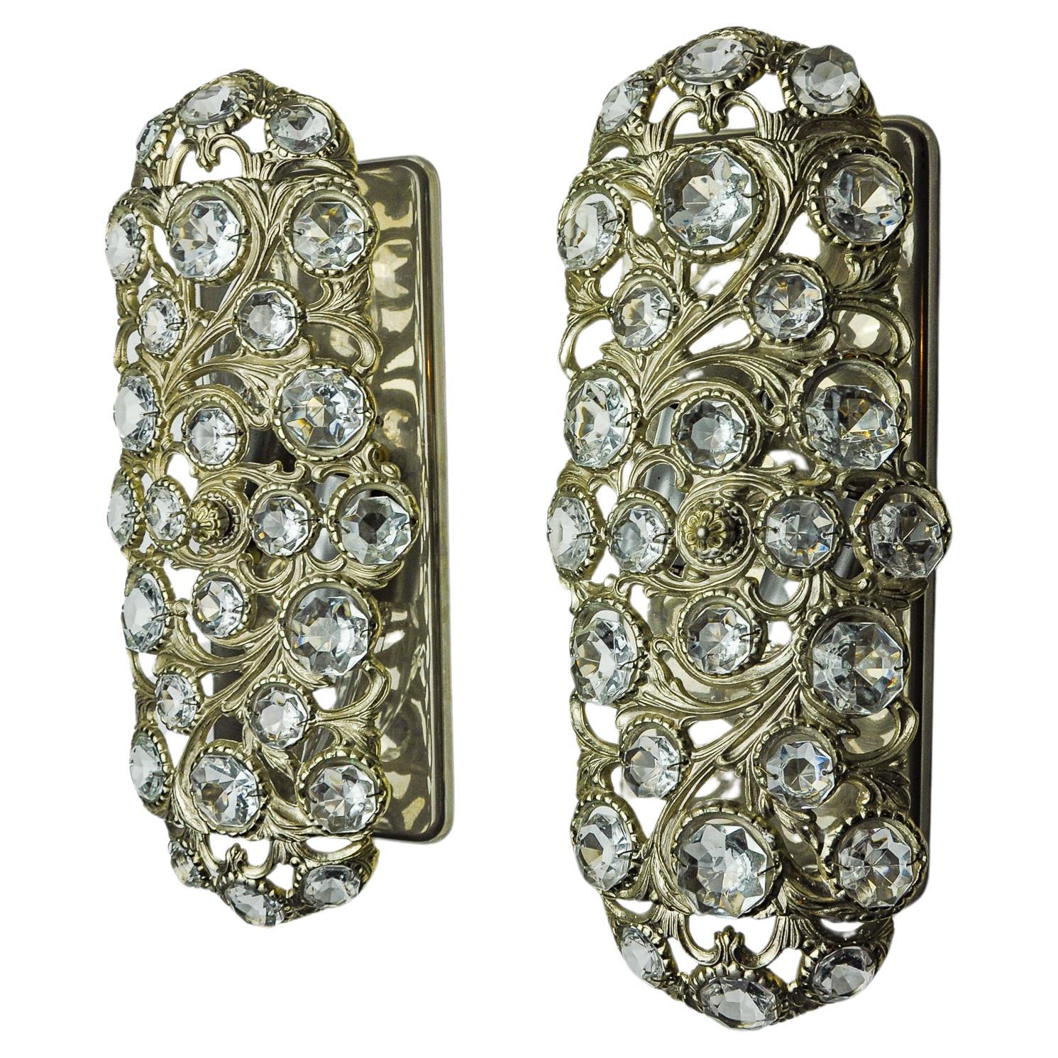 Pair of Palwa wall lights by Ernest Palm, 1960, Spain