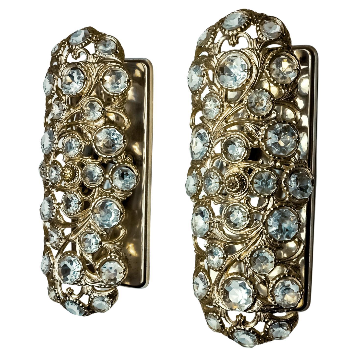 Pair of Palwa wall lights by Ernest Palm, 1960, Spain
