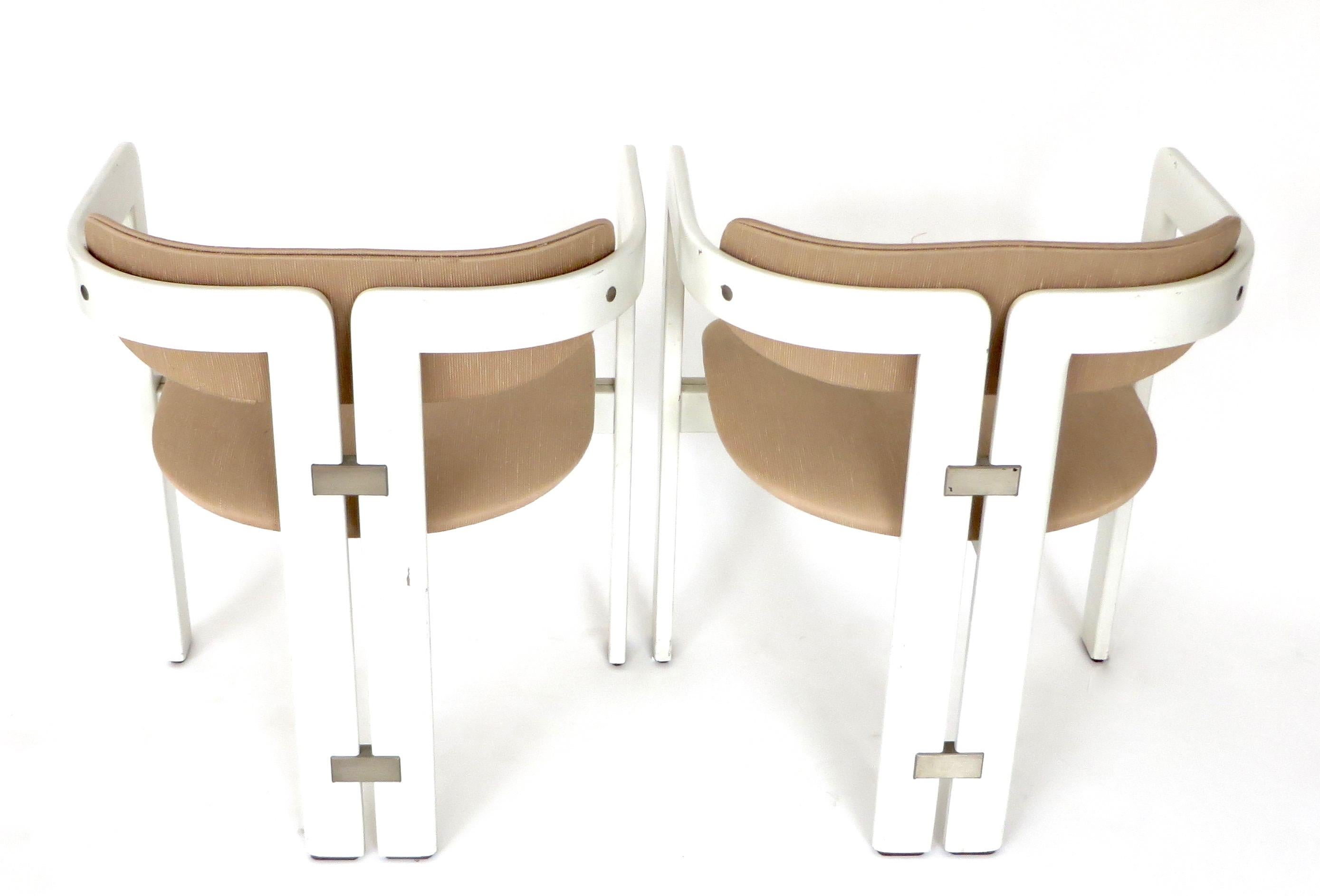 Pair of Pamplona Italian Chairs by Augusto Savini for Pozzi 3