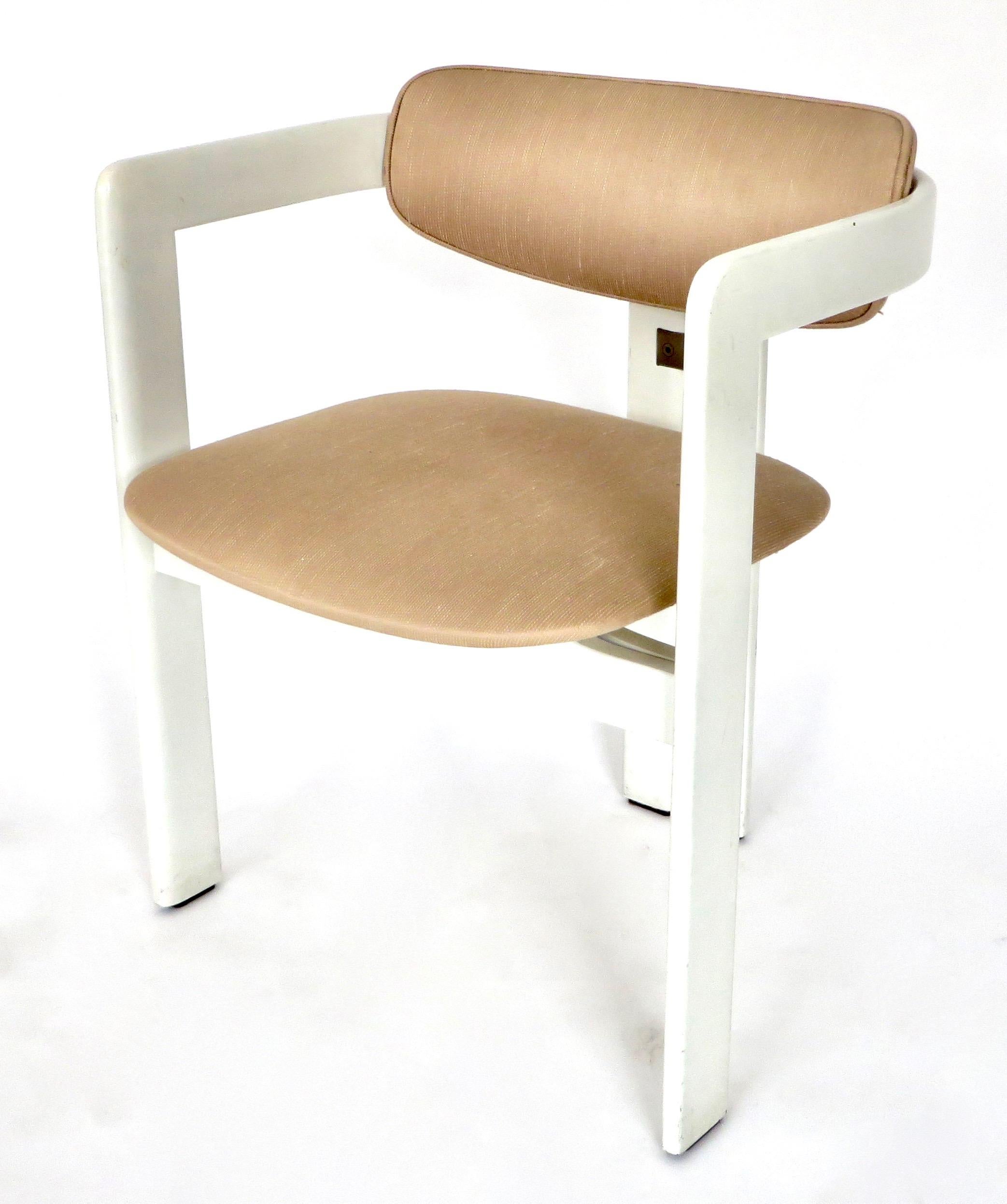 Pair of Pamplona Italian Chairs by Augusto Savini for Pozzi 4