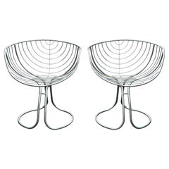 Pair of Pan Am Chairs Designed by Gastone Rinaldi for Rima
