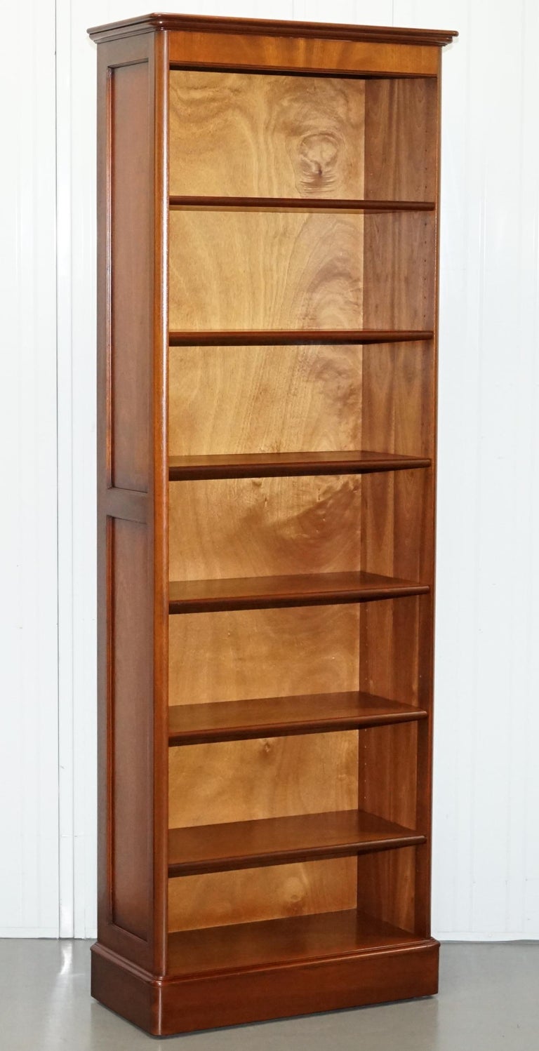 Pair of Panelled Cherrywood Library Office Bookcases Part of a Large