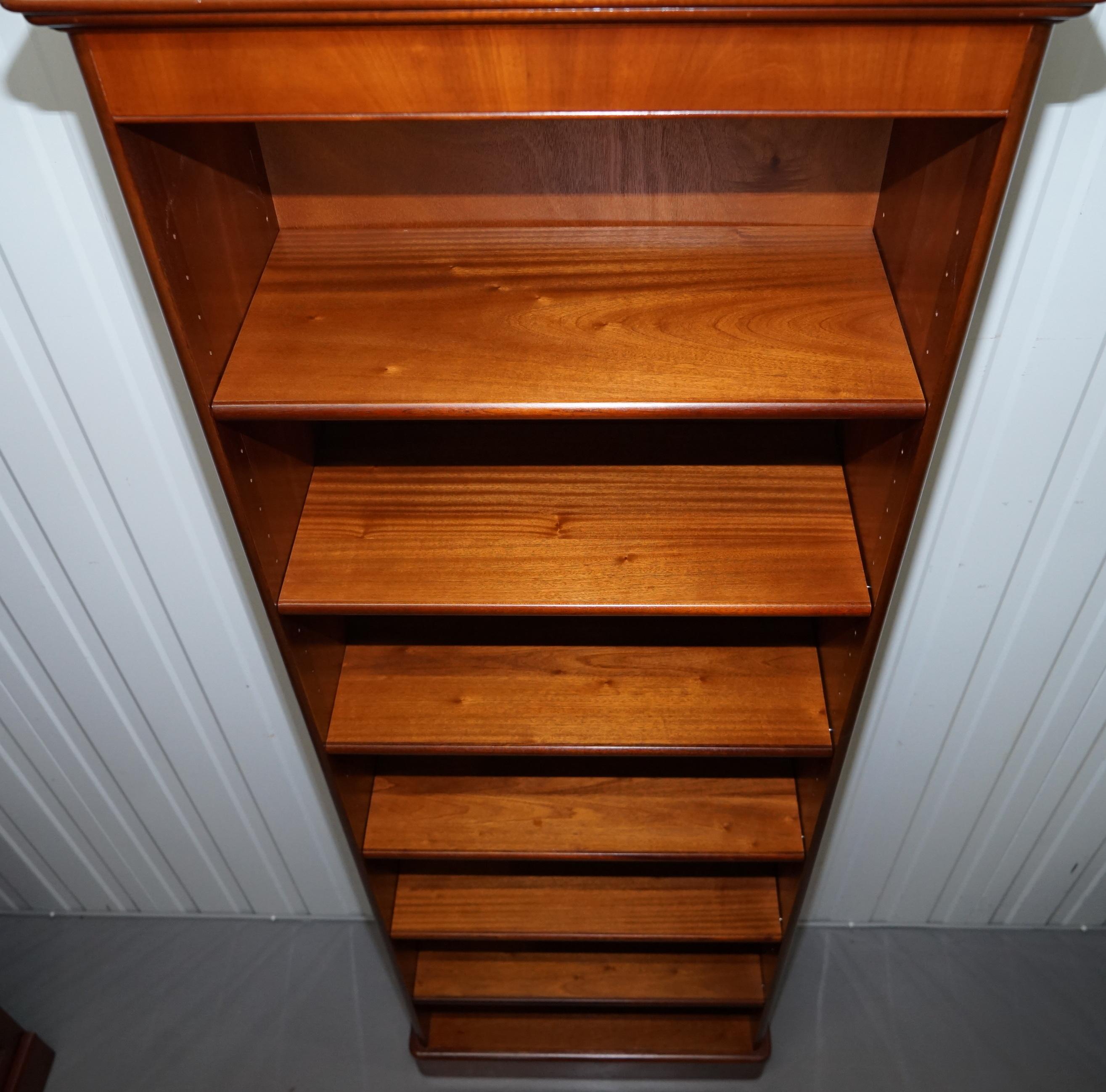 Pair of Panelled Cherrywood Library Office Bookcases Part of a Large Suite 1