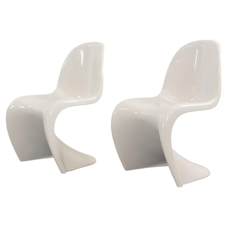 Paire de chaises Panton de Verner Panton pour Fehlbaum/Herman Miller 1976  sur 1stDibs | chaise panton blanc, chaise pantone, chaise verner panton  originale