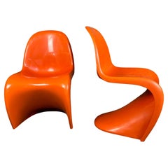 Paire de chaises Panton, Verner Panton pour Herman Miller / A Miller, Danemark 1970