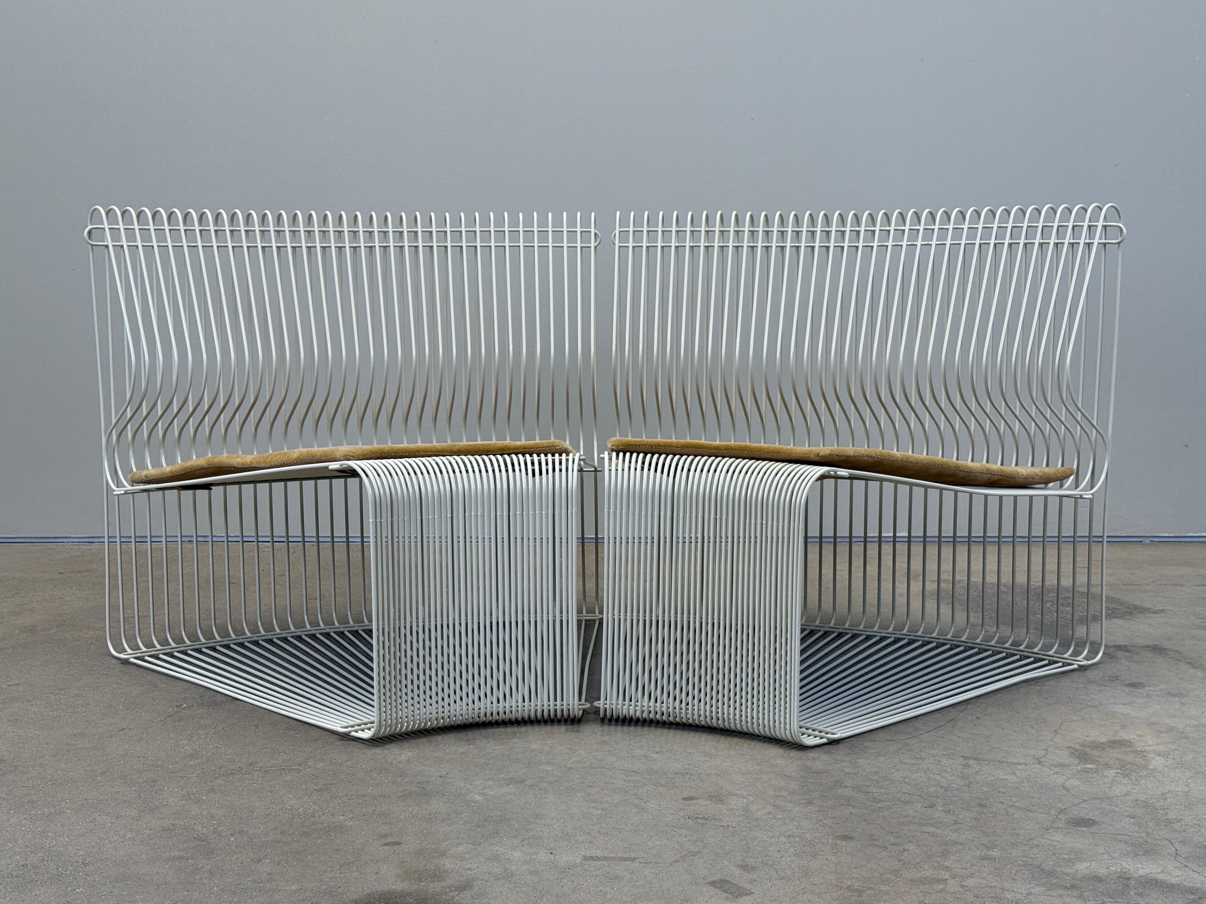 Pareja de tumbonas Pantonova de Verner Panton Acero en venta