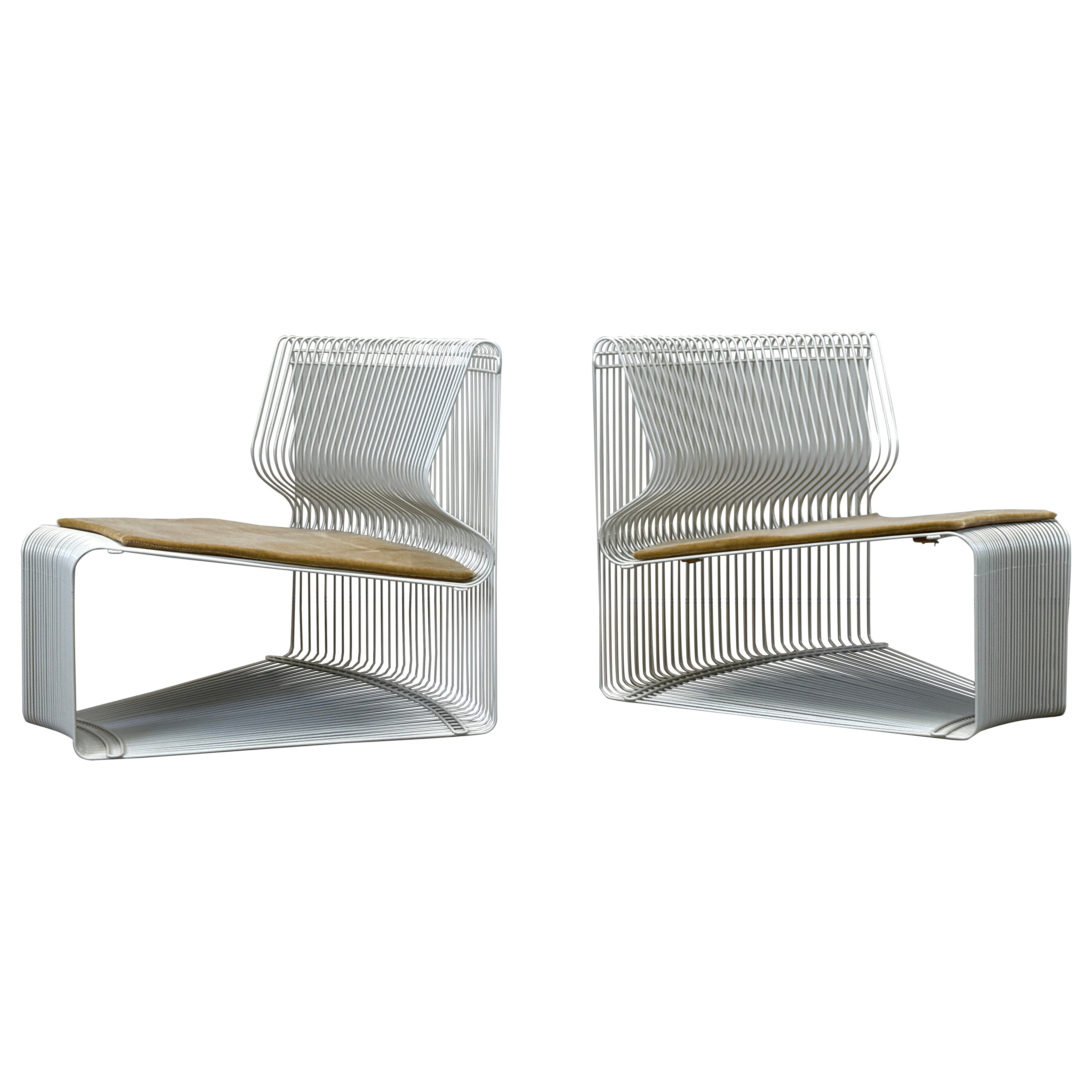 Pair of Pantonova Lounge Chairs by Verner Panton