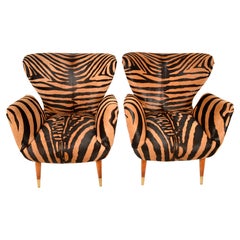 Pair of Paolo Buffa Arm Chairs, Italy 1950