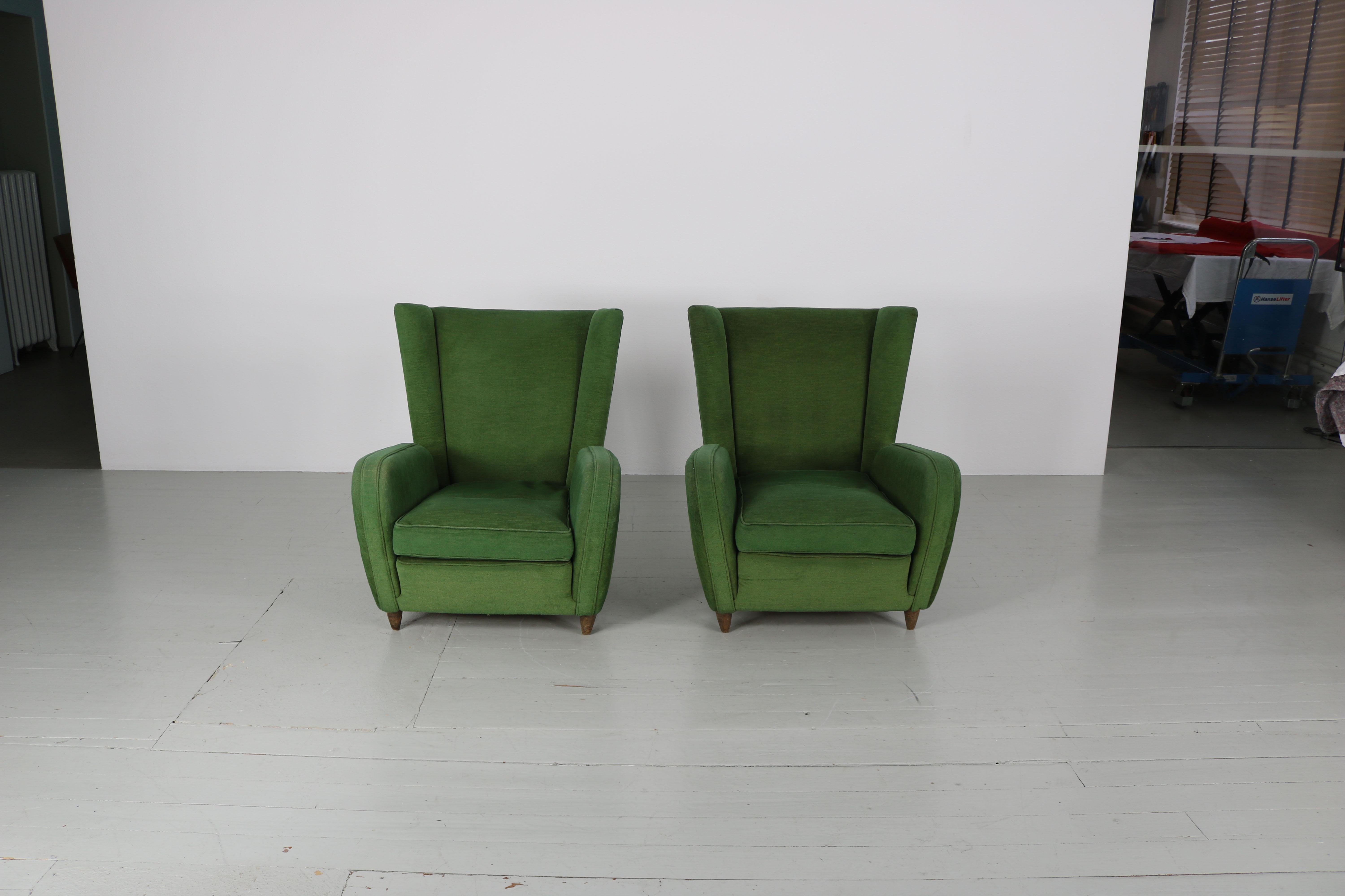 Pair of Paolo Buffa Armchairs 8