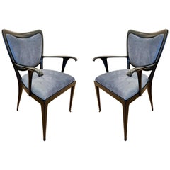 Pair of Paolo Buffa Armchairs, Italy, 1940s