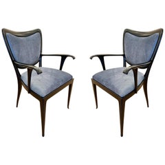 Pair of Paolo Buffa Armchairs, Italy, 1940s