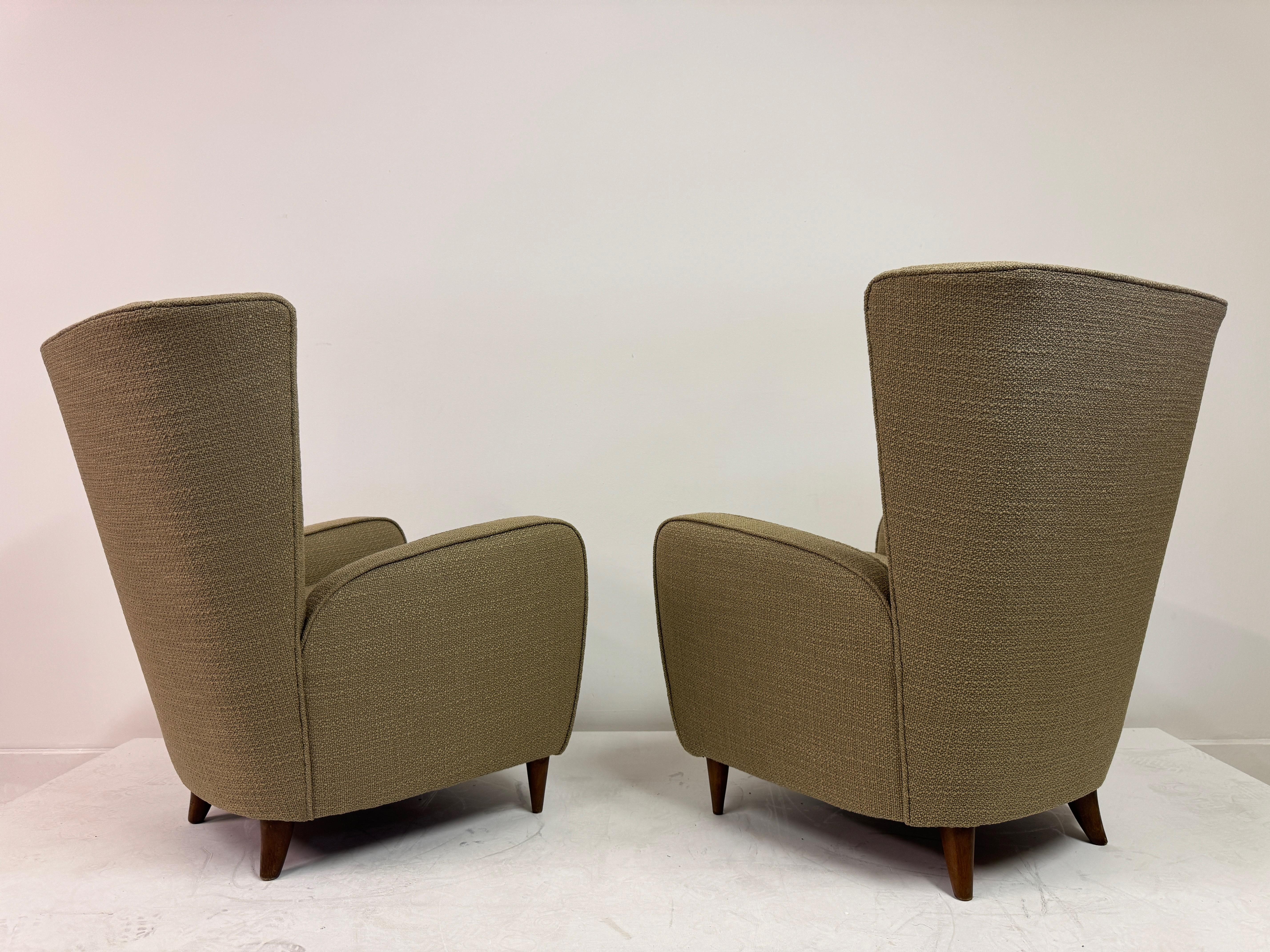 Paire de fauteuils Paolo Buffa, Italie, années 1950 en vente 2
