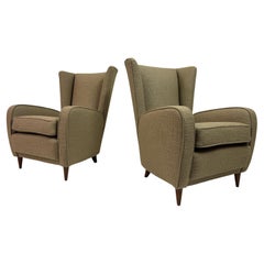 Pair of Paolo Buffa Armchairs, Italy, 1950s
