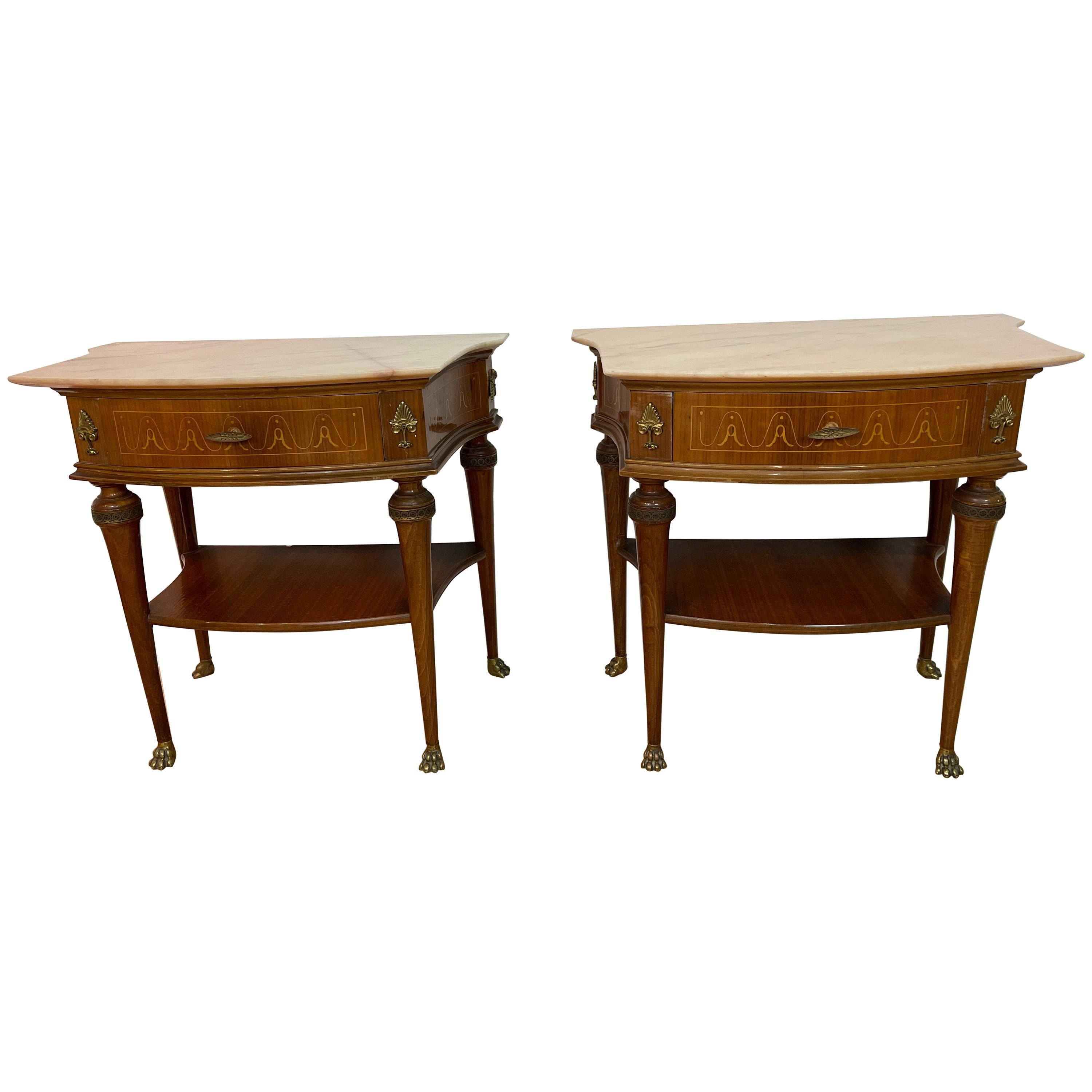 Pair of Paolo Buffa Bedside Tables