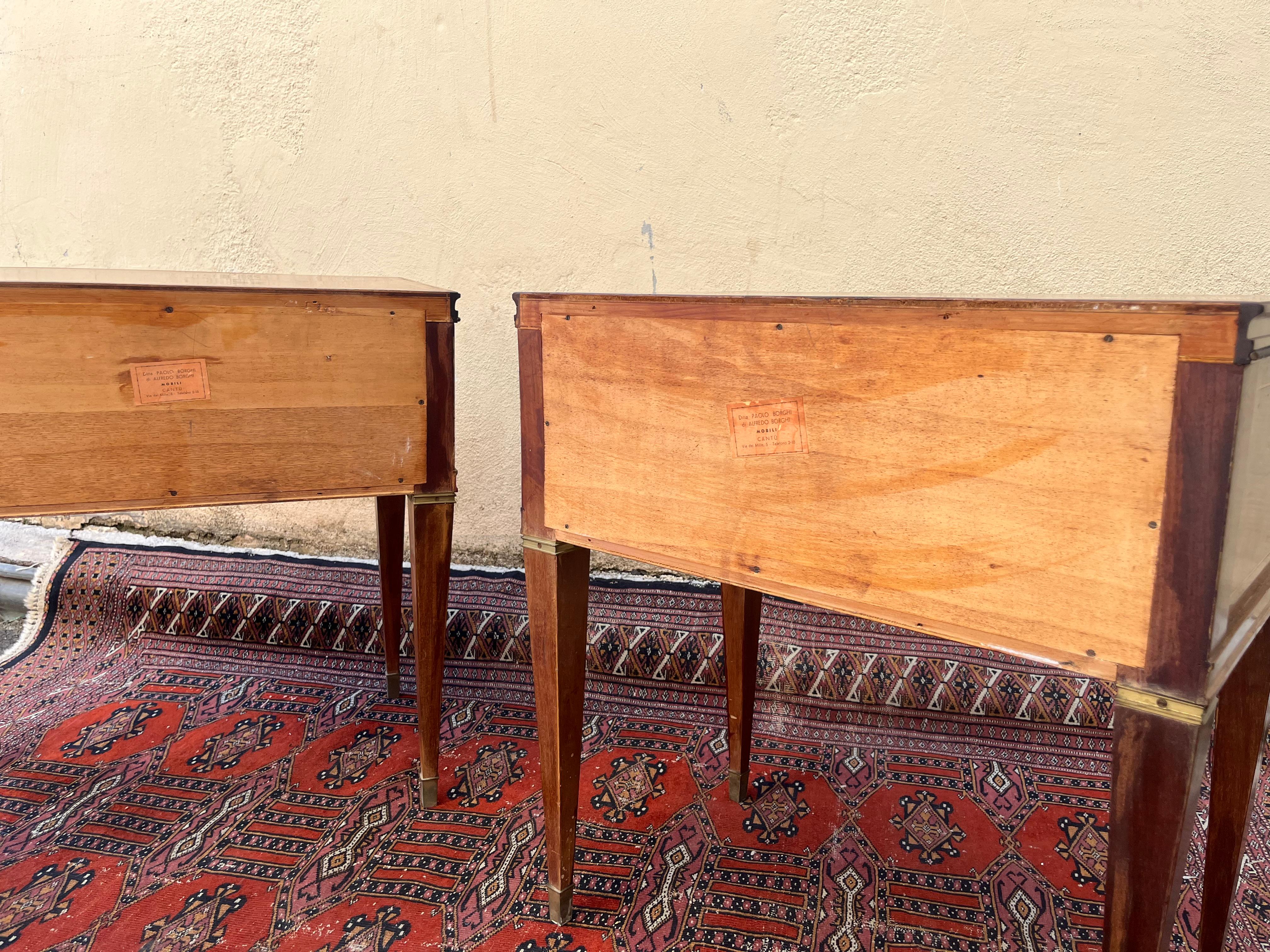 Paire de tables de chevet Paolo Buffa Original 1950s en vente 5