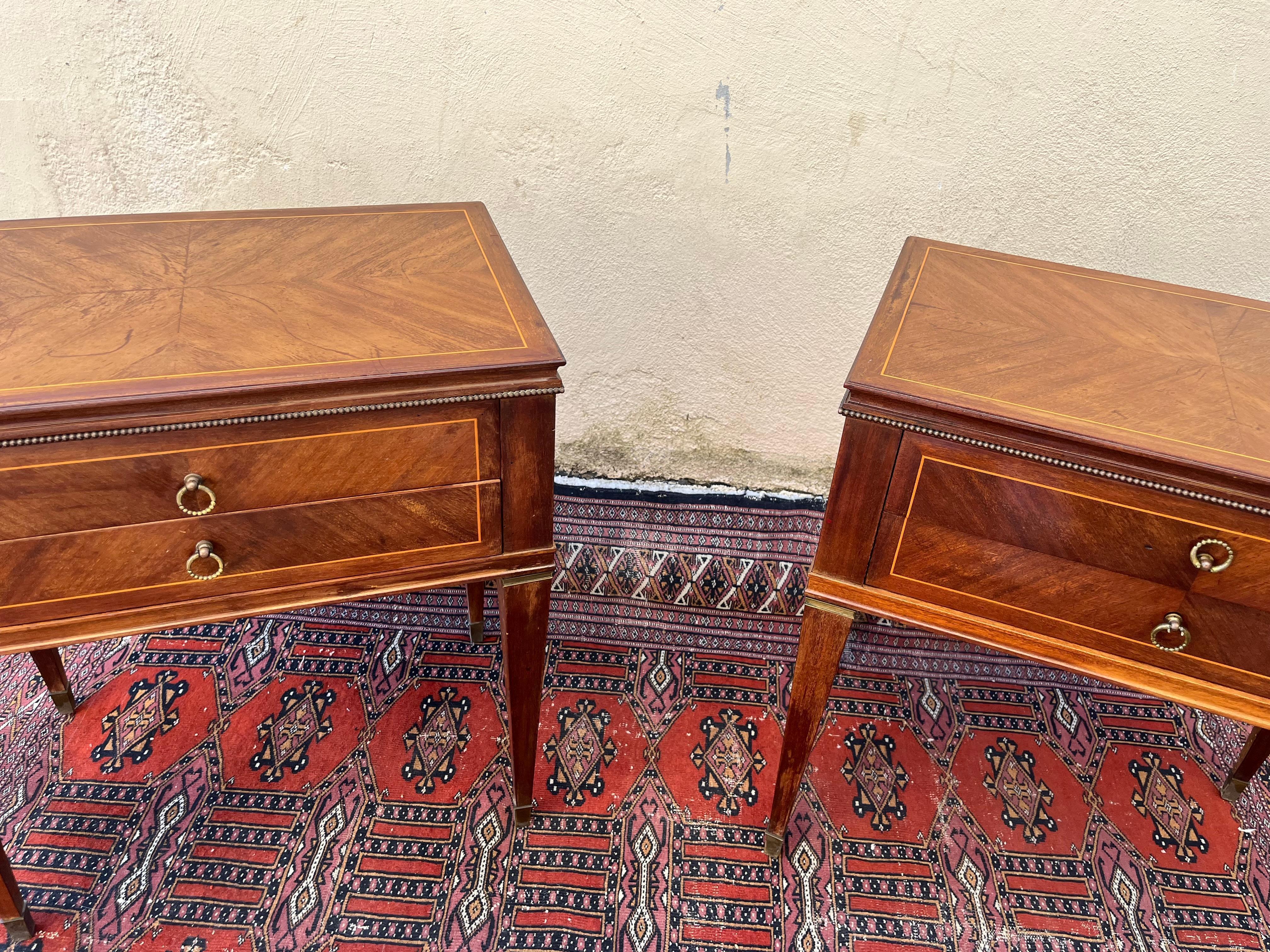 Paire de tables de chevet Paolo Buffa Original 1950s en vente 1