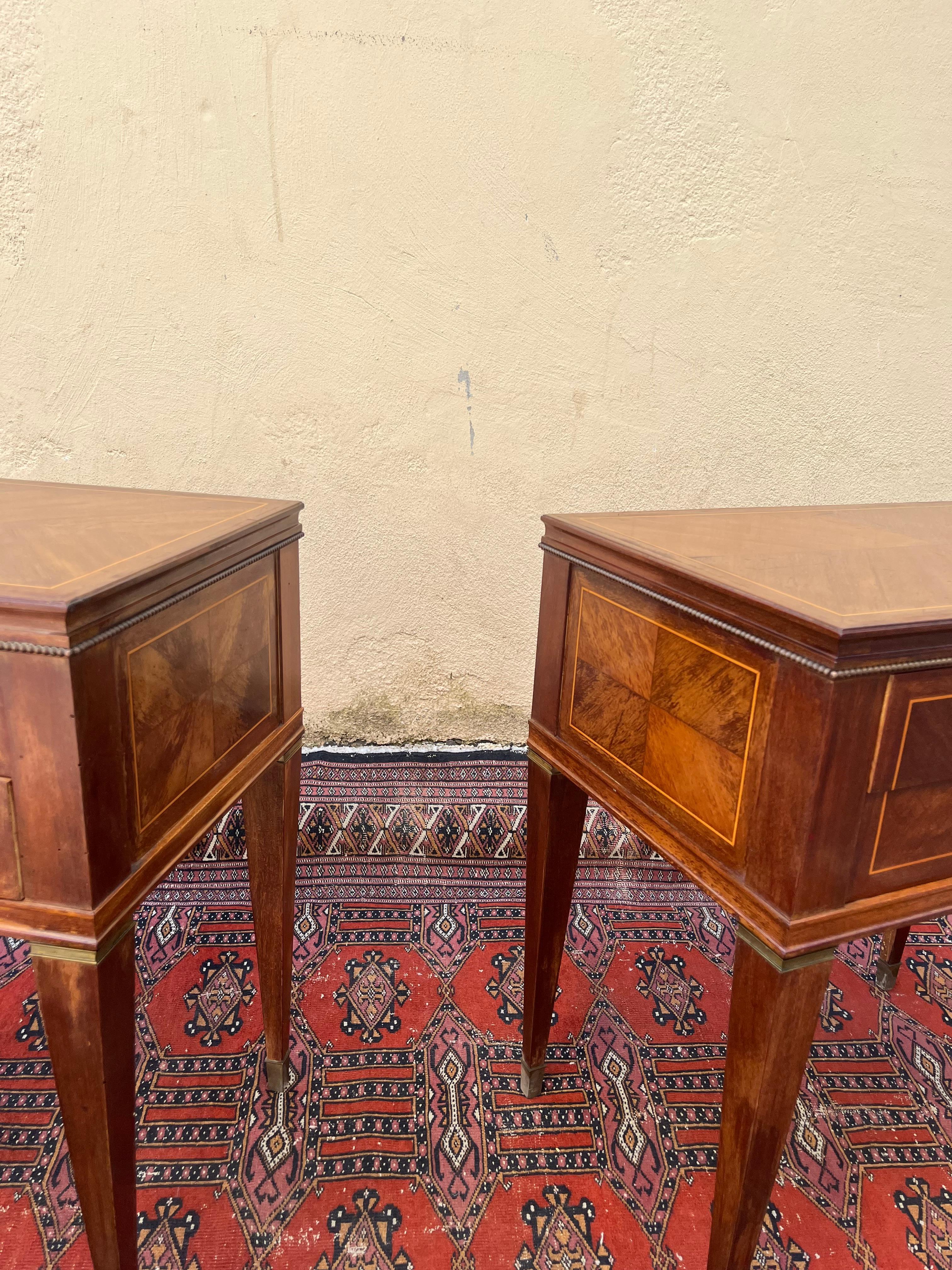 Paire de tables de chevet Paolo Buffa Original 1950s en vente 3