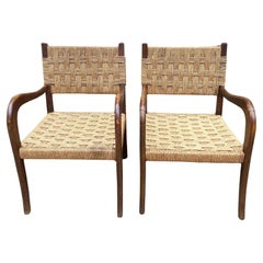 Pair of Paolo Buffa Cord Chairs
