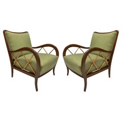 Vintage Pair Of Paolo Buffa Lounge Chairs