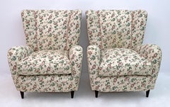 Moderne italienische Sessel von Paolo Buffa aus der Mitte des Jahrhunderts, 1950er Jahre, Paar