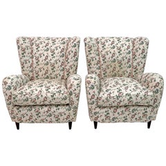 Pair of Paolo Buffa Mid-Century Modern Italian Armchairs, 1950s