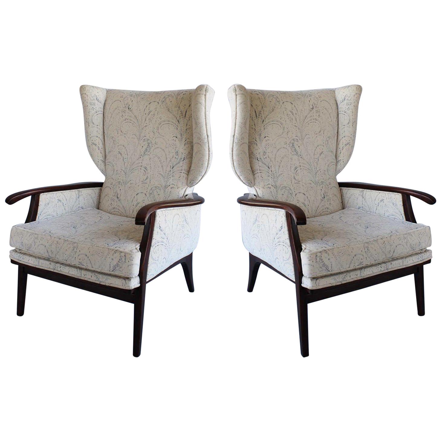 Pair of Paolo Buffa Style Armchairs For Sale