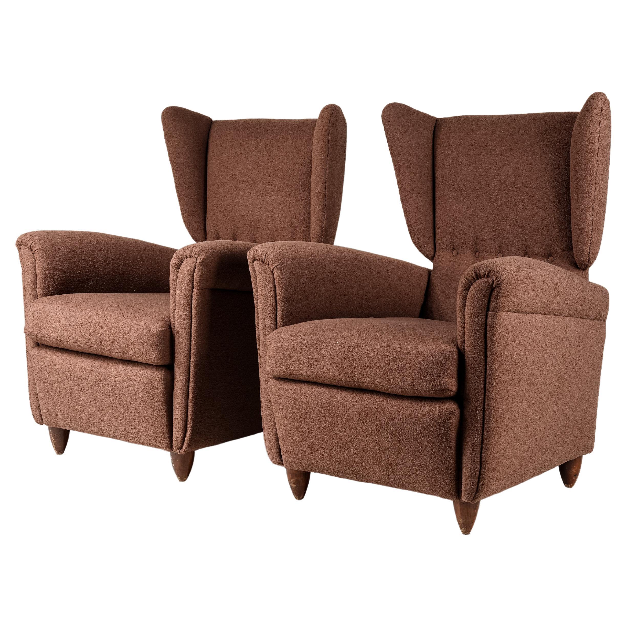 Pair of Paolo Buffa Style Club Chairs