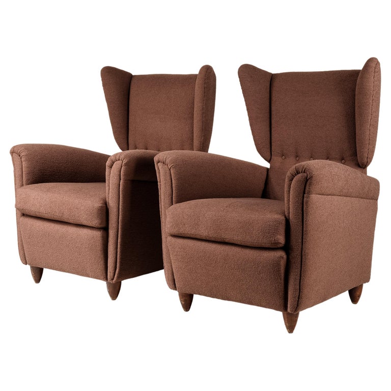 Pair of Paolo Buffa Style Club Chairs For Sale at 1stDibs