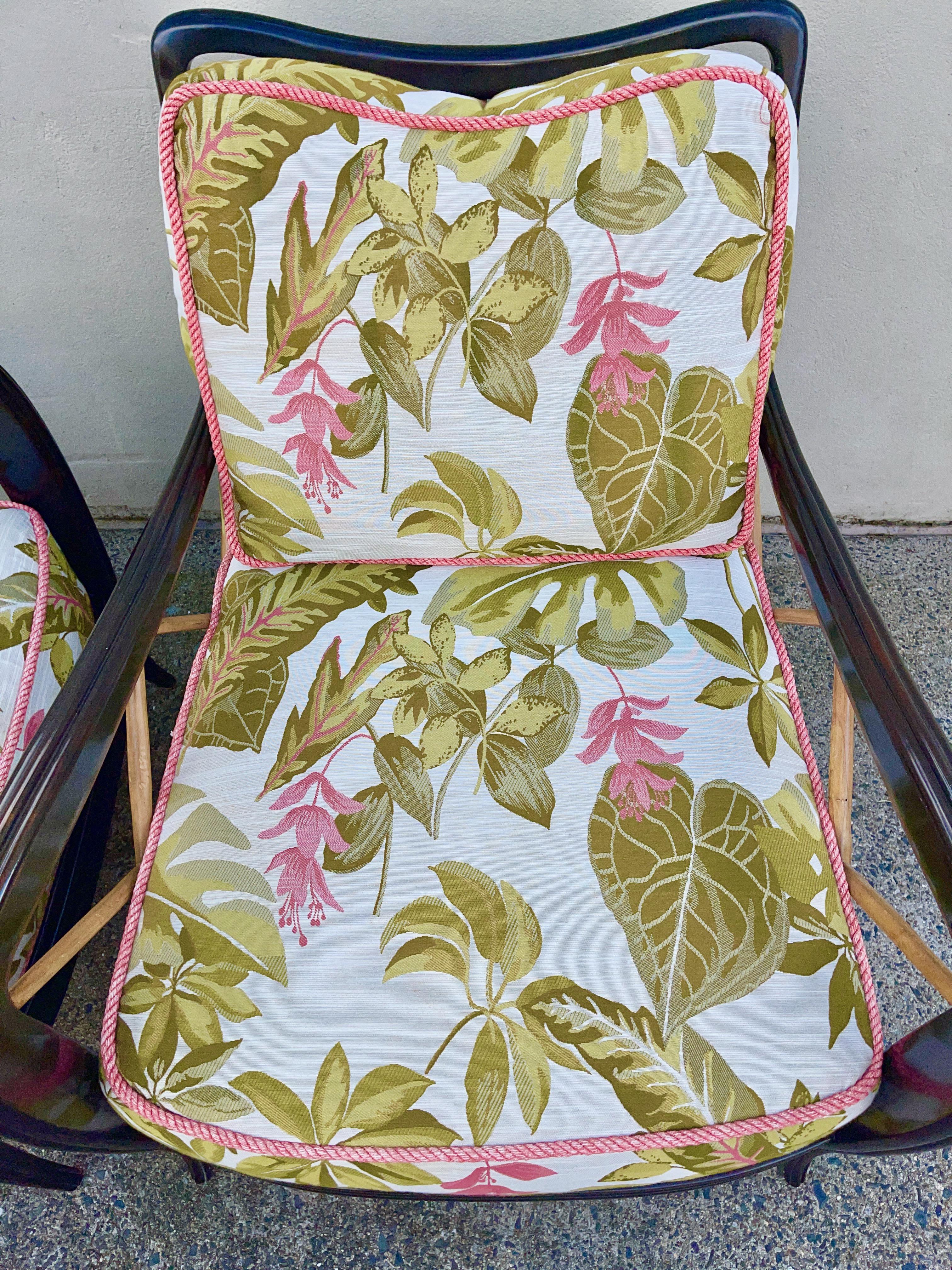 Paire de chaises longues de style Paolo Buffa en vente 1