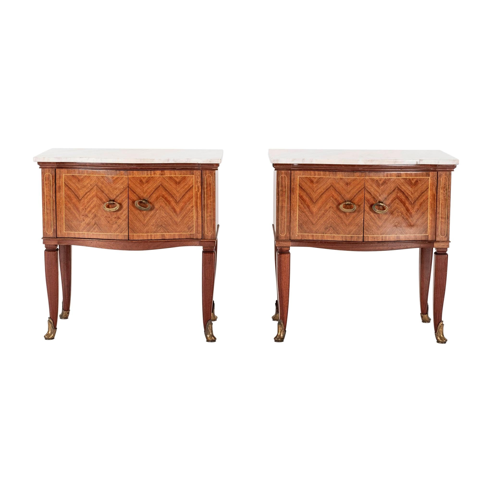 Pair of Paolo Buffa Style Nightstands