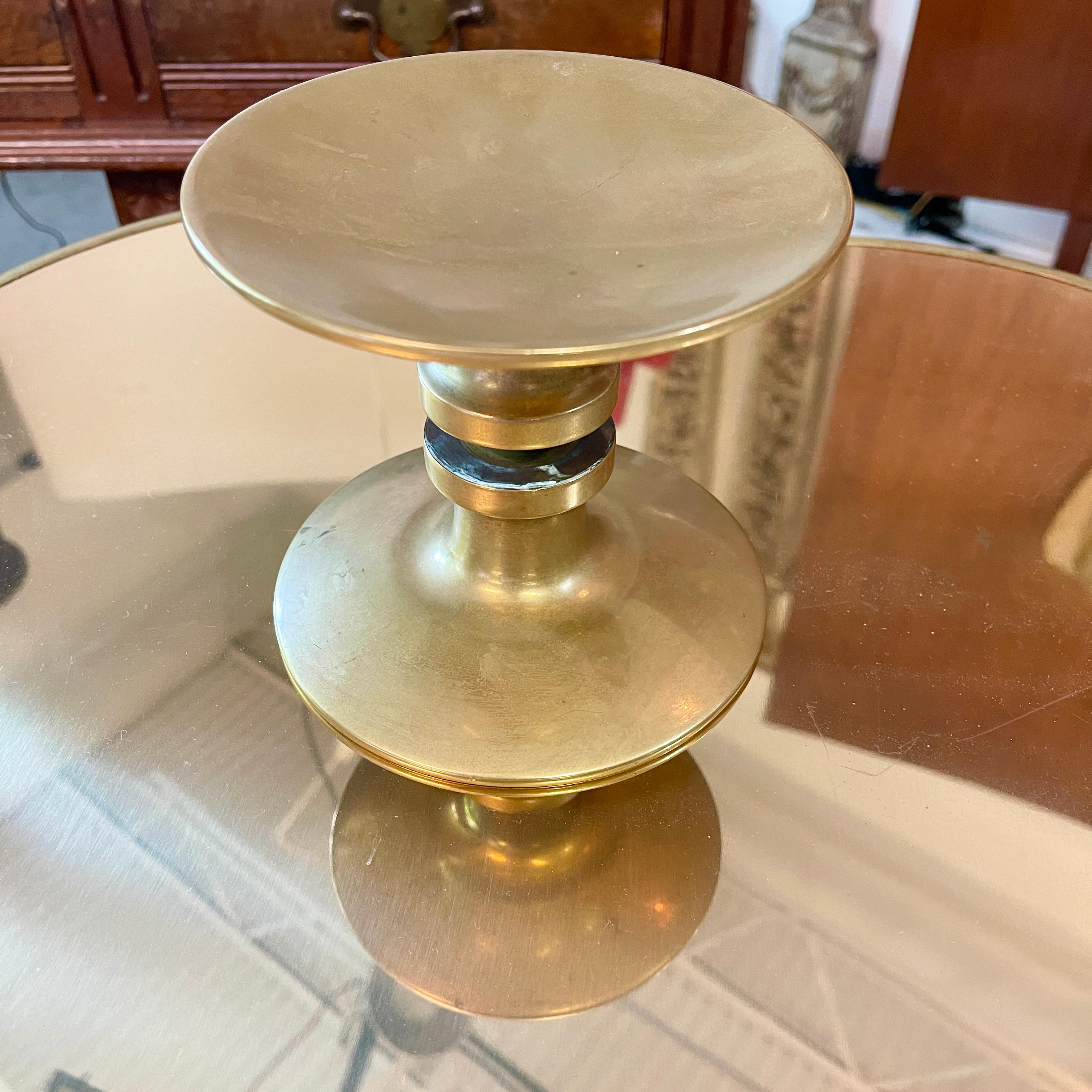Pair of Paolo di Poli Solid Brass Round Door Pulls 3