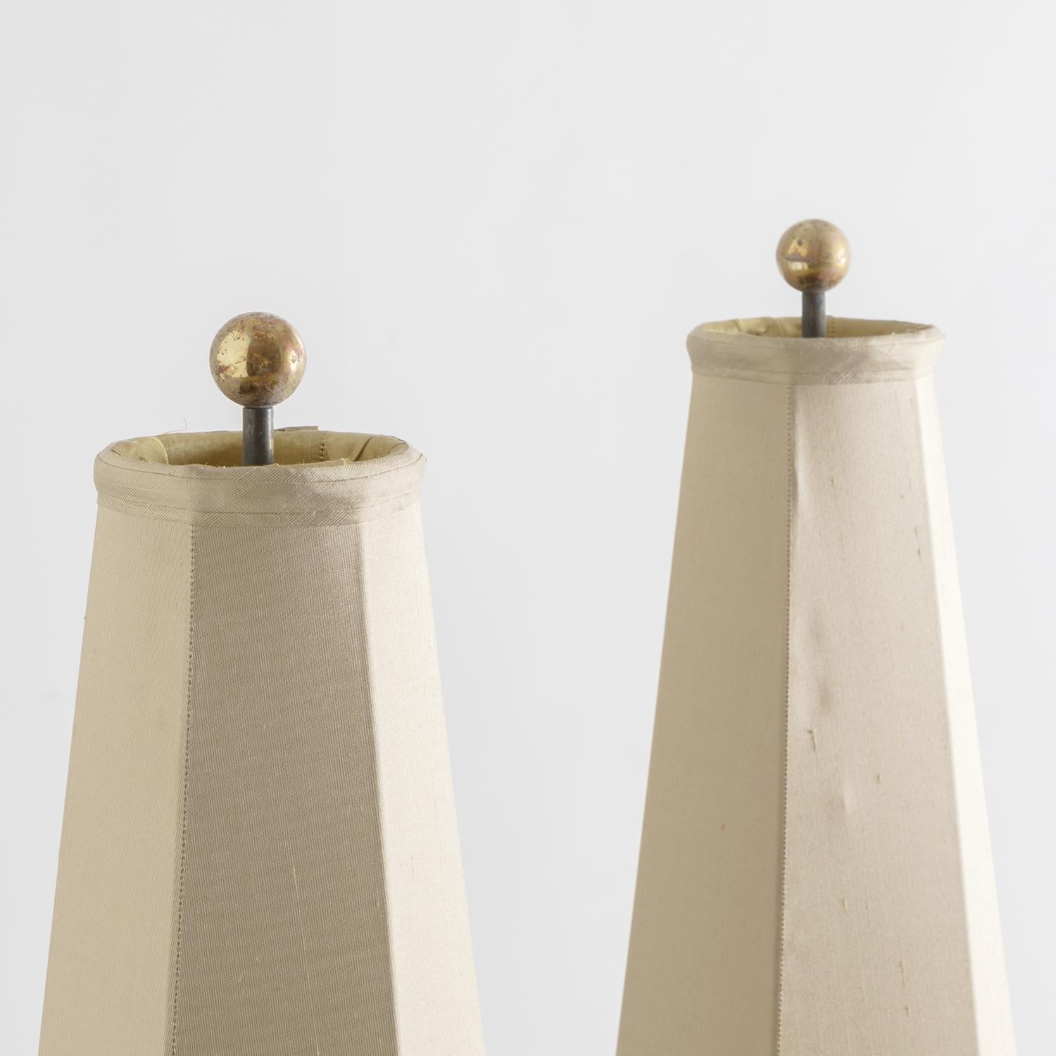Paar Tischlampen aus Muranoglas von Paolo Venini aus den 1950er Jahren (Italian)