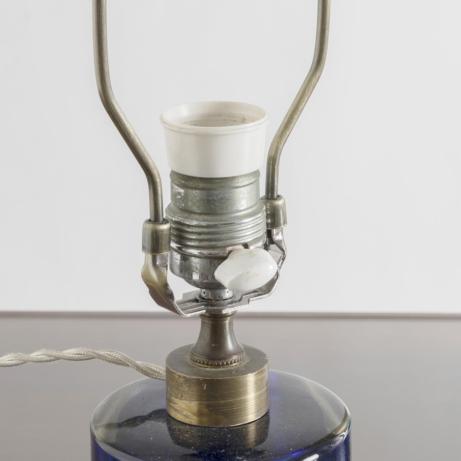 Paar Tischlampen aus Muranoglas von Paolo Venini aus den 1950er Jahren (Mid-20th Century)