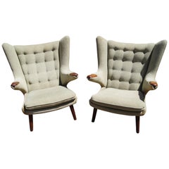 Pair of Papa Bear Chairs by Hans Wegner for A.P. Stolen
