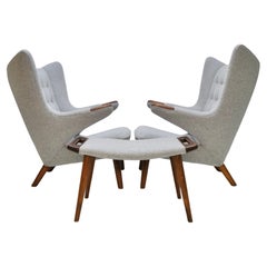 Pair of “Papa Bear” Chairs by Hans Wegner for A.P. Stolen