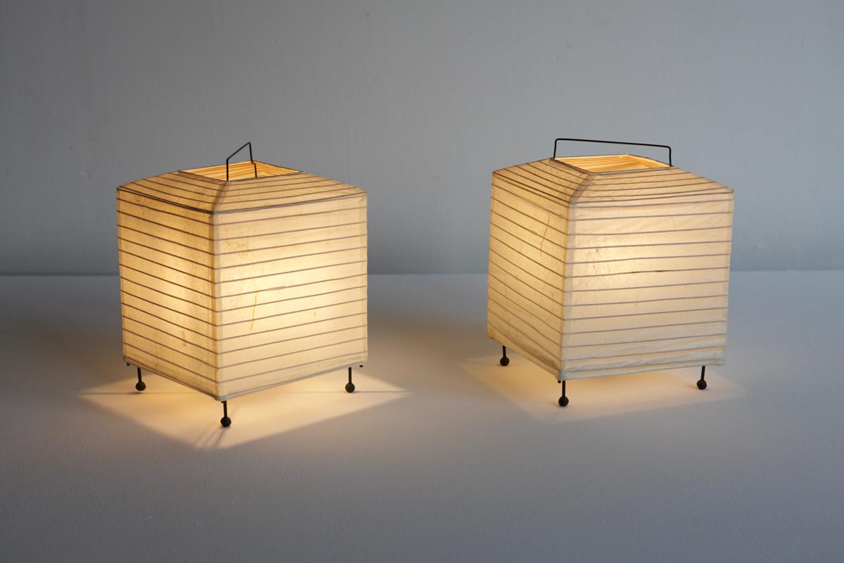 Pair of Paper Lantern Table Lamps at 1stDibs