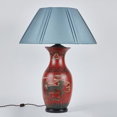 Pair of Papier-Mâché Lamps