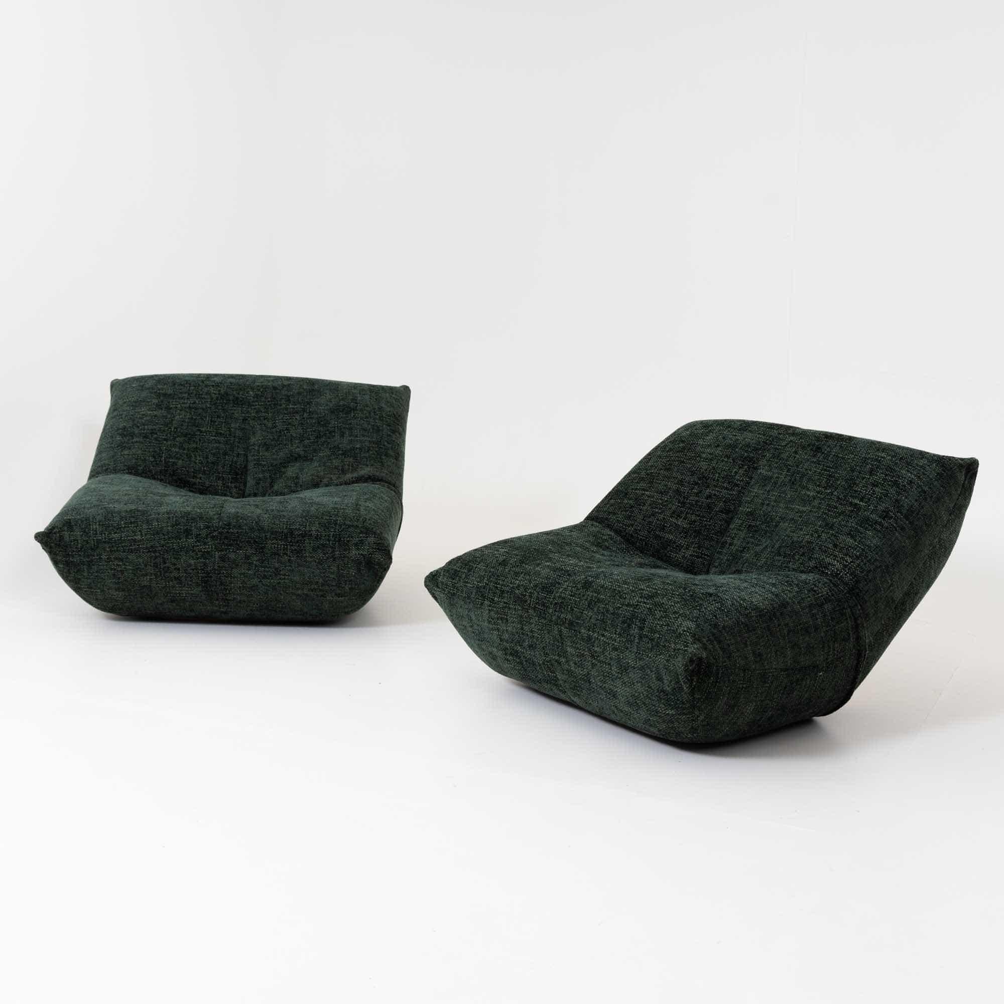 Mid-Century Modern Pair of Papillon Lounge Chairs by Guido Rosati for Giovannetti, Italy 1970s For Sale