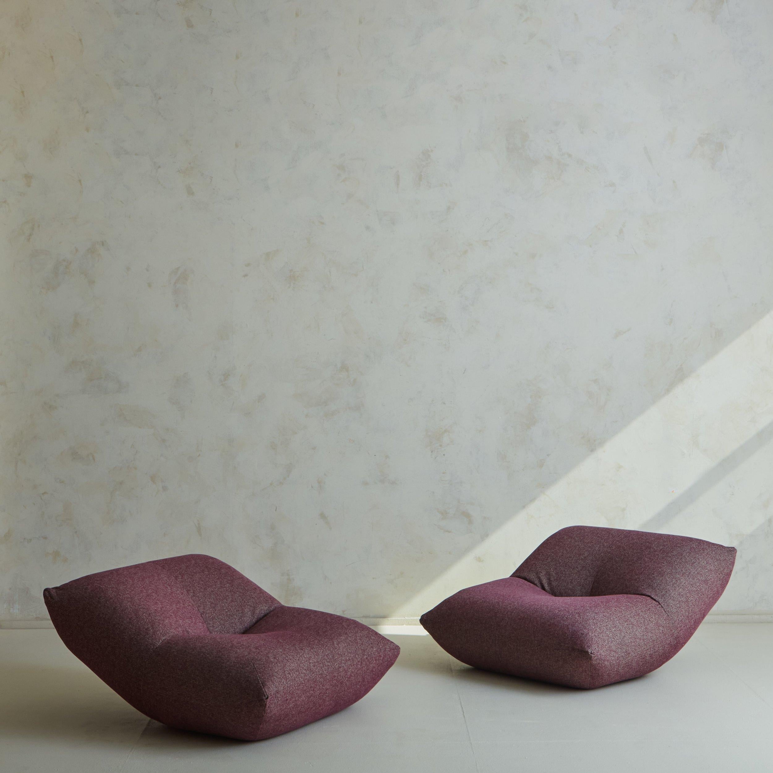Italian Pair of ‘Papillon’ Lounge Chairs by Guido Rosati for Giovannetti, Italy 1970s For Sale