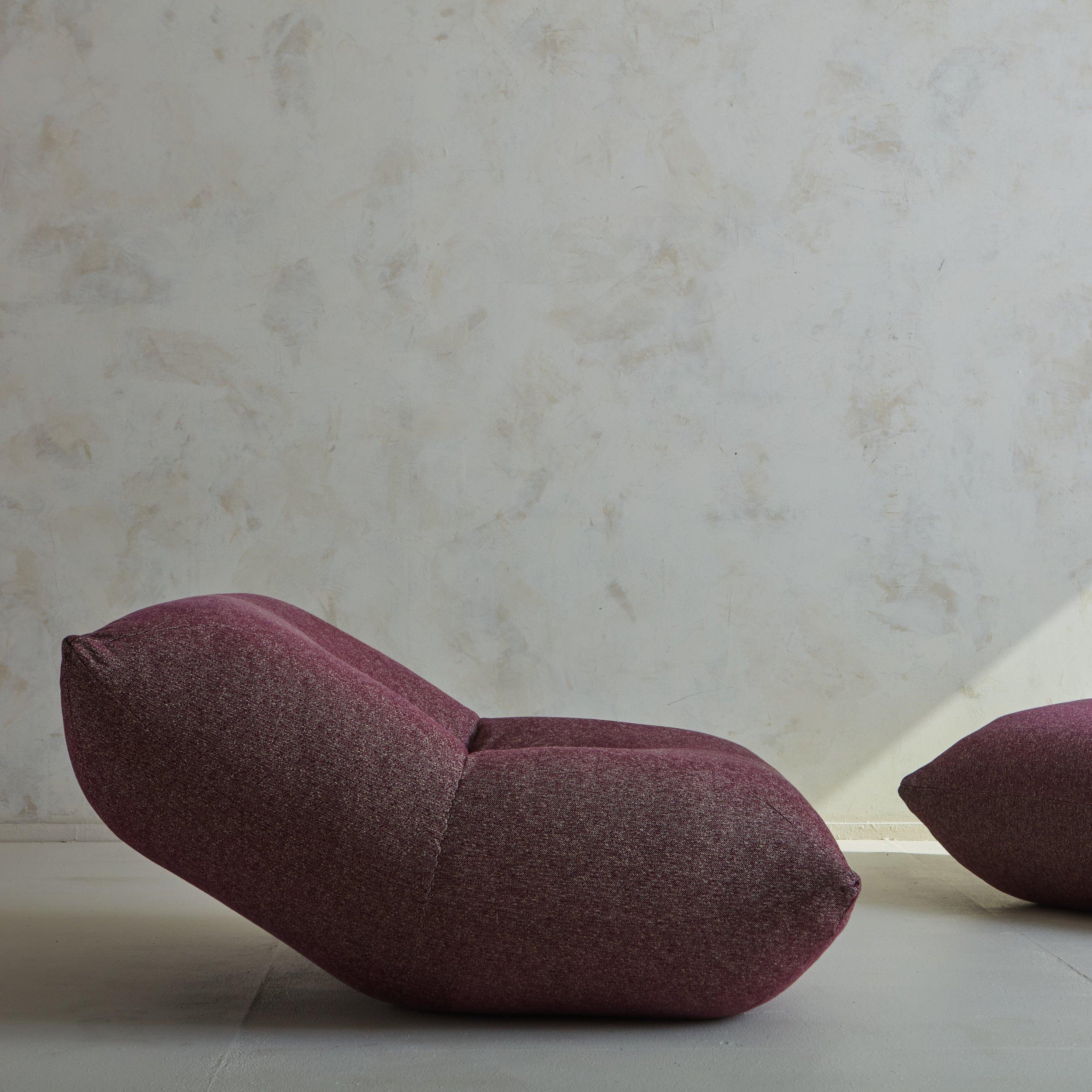 Late 20th Century Pair of ‘Papillon’ Lounge Chairs by Guido Rosati for Giovannetti, Italy 1970s For Sale
