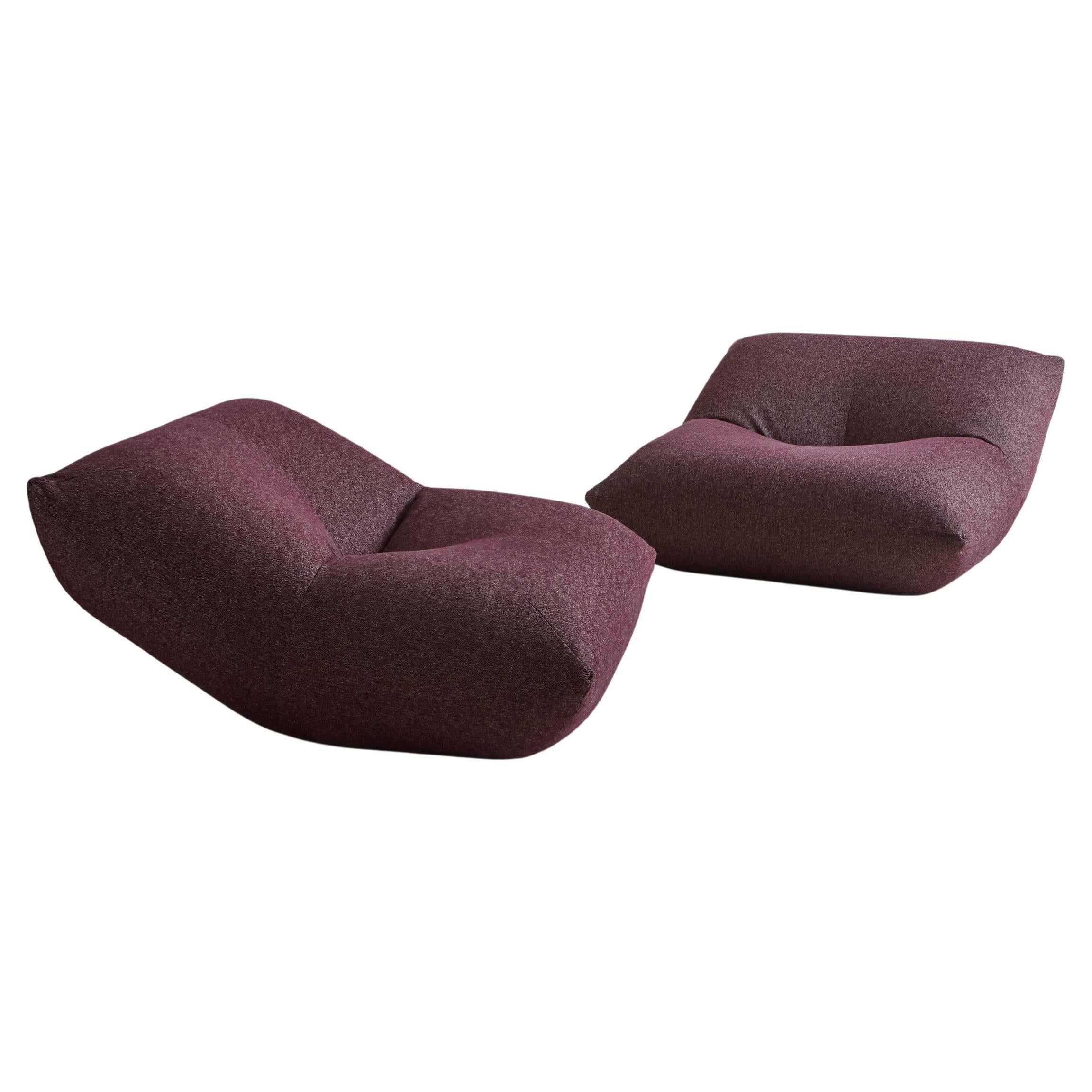Pair of ‘Papillon’ Lounge Chairs by Guido Rosati for Giovannetti, Italy 1970s For Sale