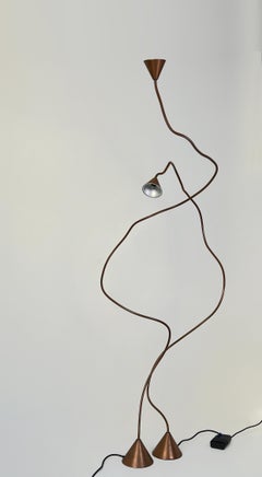 Pareja de lámparas de pie Papiro de Sergio Calatroni para Pallucco, Italia, 1989