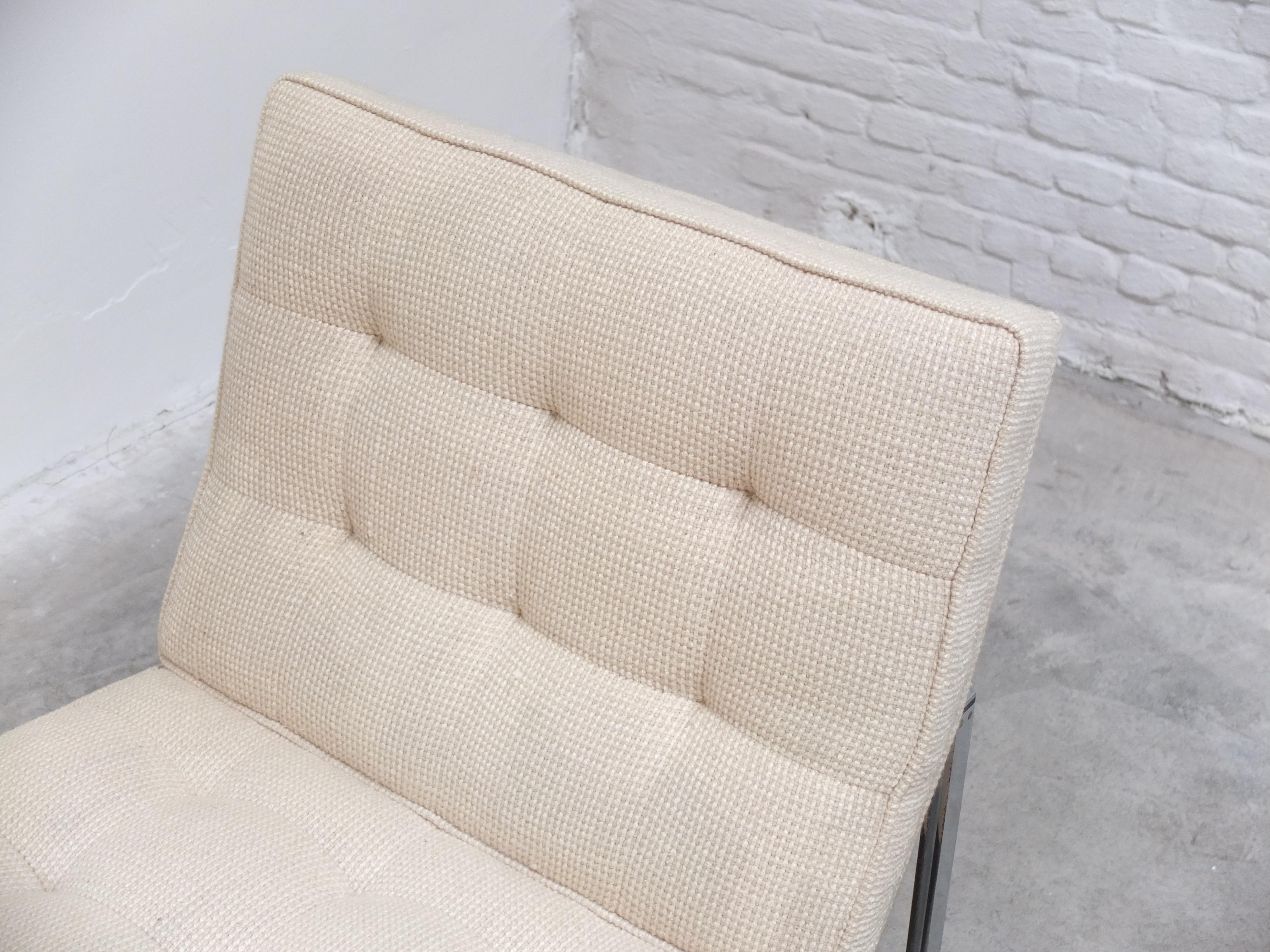 Pair of 'Parallel Bar' Lounge Chairs by Florence Knoll for Knoll, 1954 3