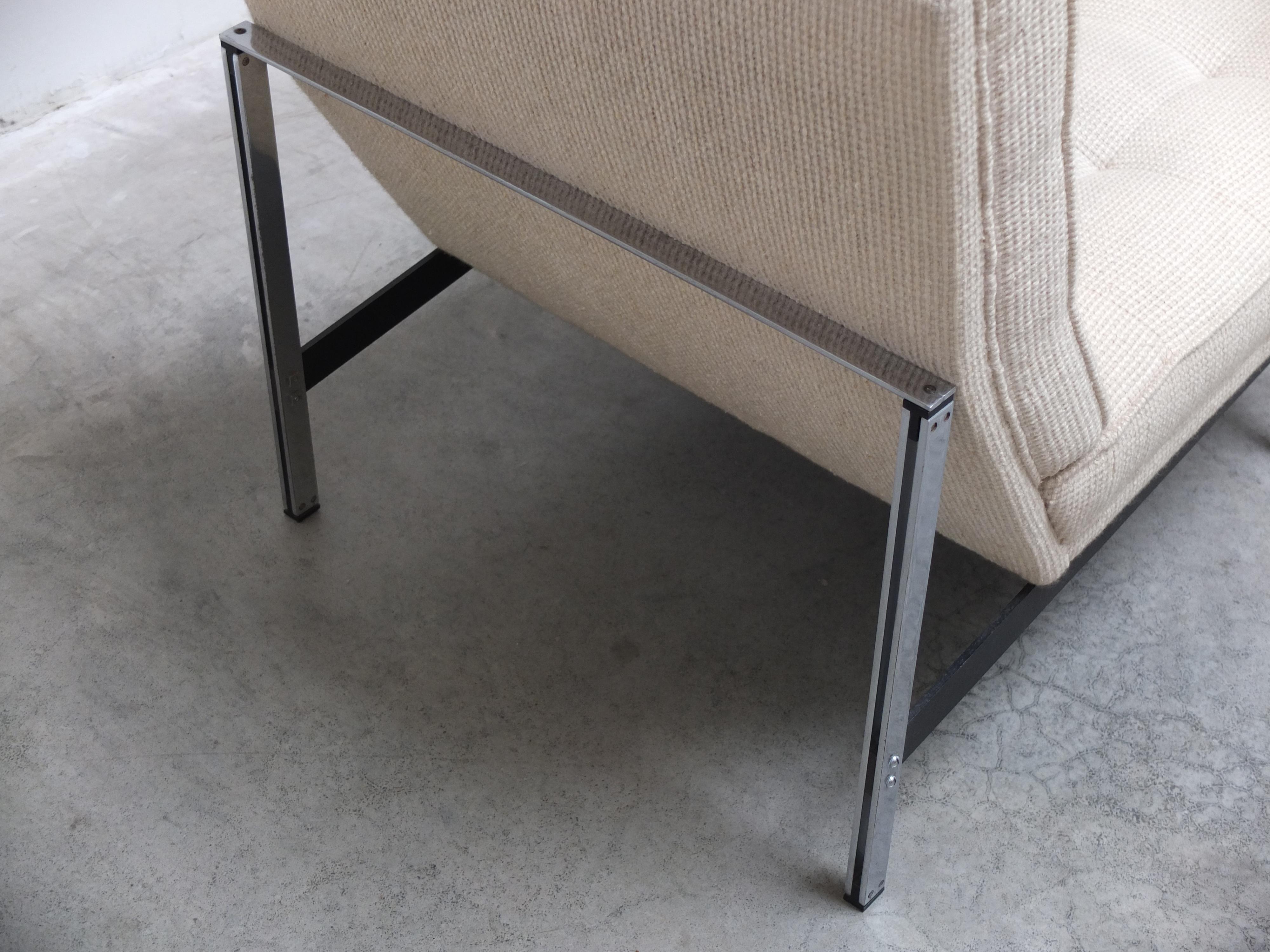 Pair of 'Parallel Bar' Lounge Chairs by Florence Knoll for Knoll, 1954 7