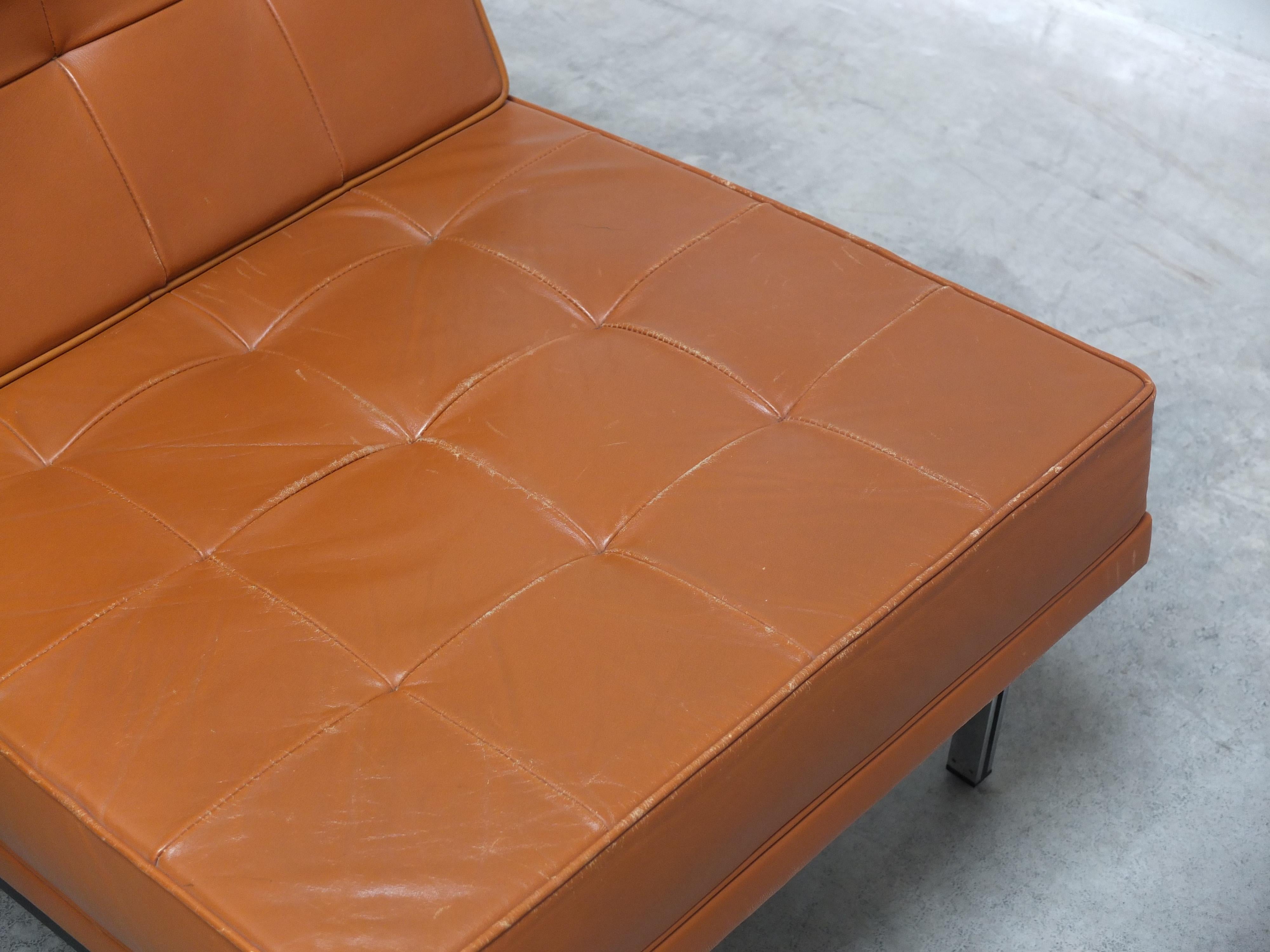 Pair of 'Parallel Bar' Lounge Chairs by Florence Knoll for Knoll, 1954 For Sale 11
