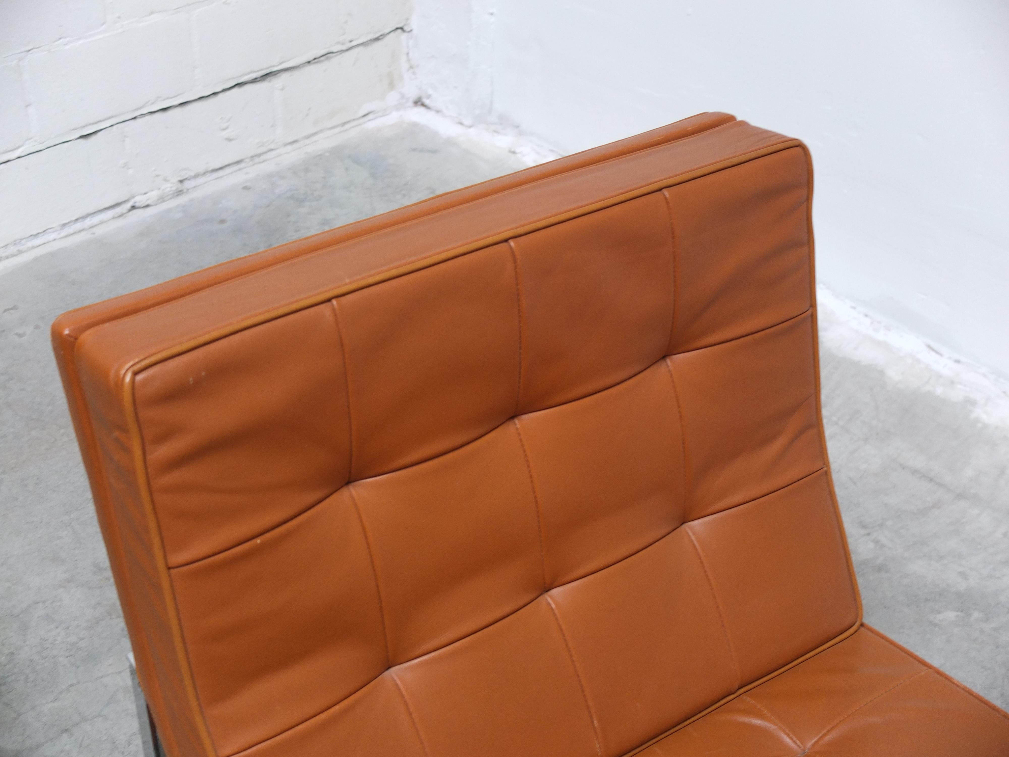 Pair of 'Parallel Bar' Lounge Chairs by Florence Knoll for Knoll, 1954 For Sale 12