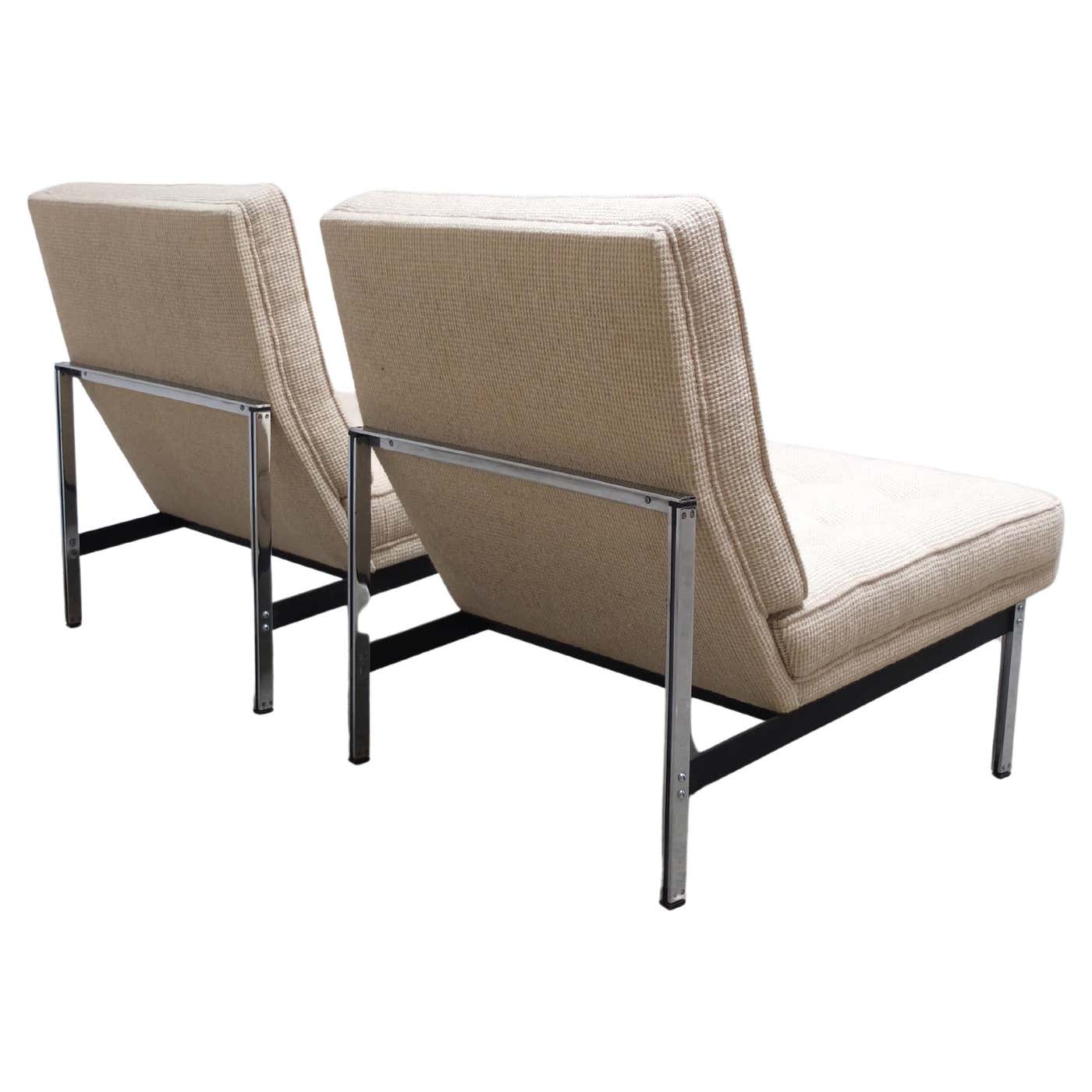 Pair of 'Parallel Bar' Lounge Chairs by Florence Knoll for Knoll, 1954 ...