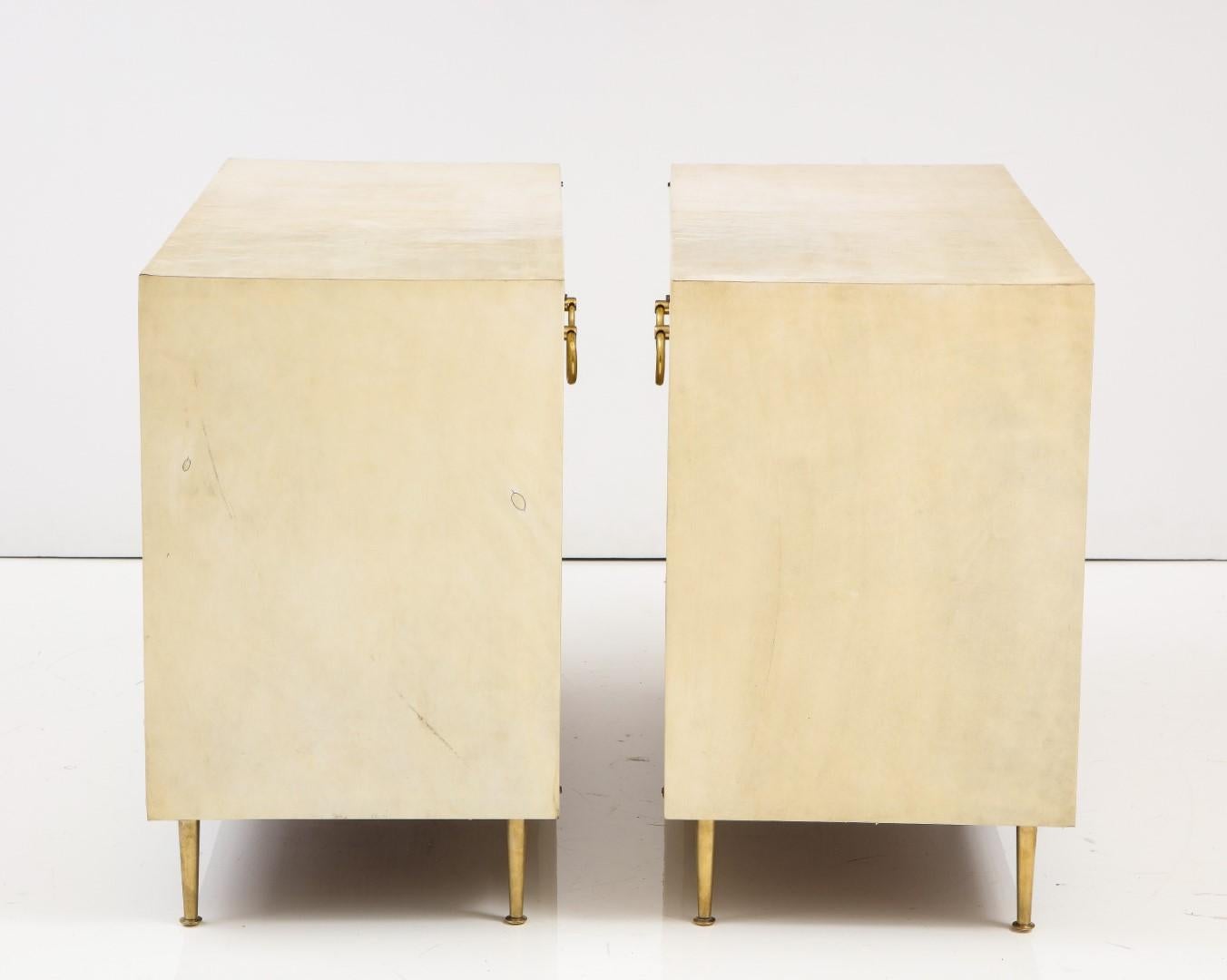 Pair of Parchment Chests in the Manner of Gio Ponti 5