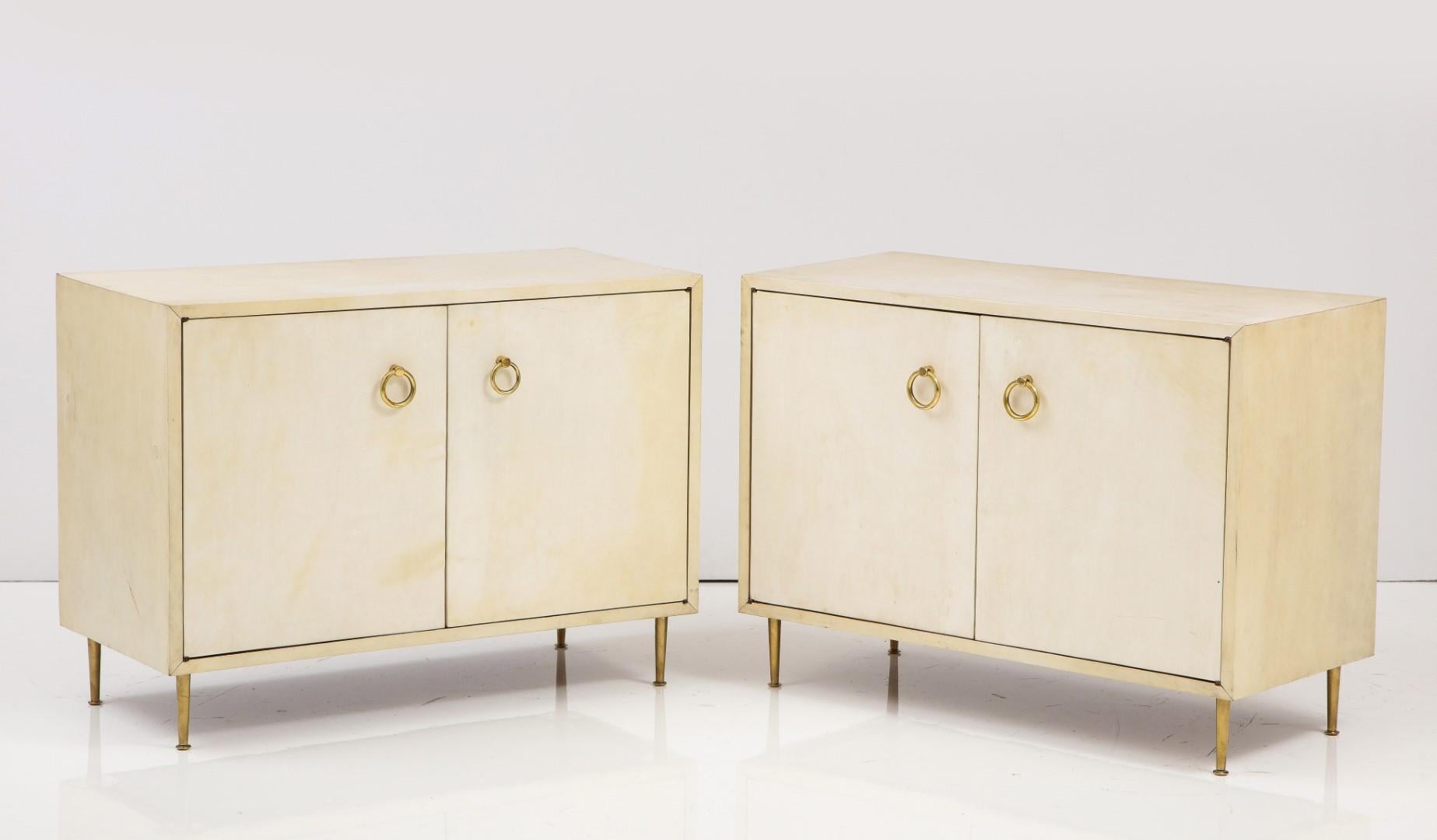 Pair of Parchment Chests in the Manner of Gio Ponti 2