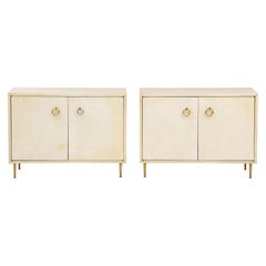Pair of Parchment Chests in the Manner of Gio Ponti